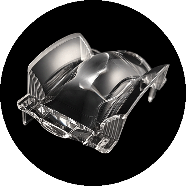 Curved‑surface lens